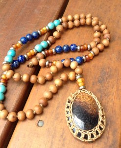 Crochet Heart aMala Beads